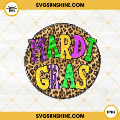 Mardi Gras Leopard PNG, New Orleans Carnival PNG, Mardi Gras PNG Sublimation Design