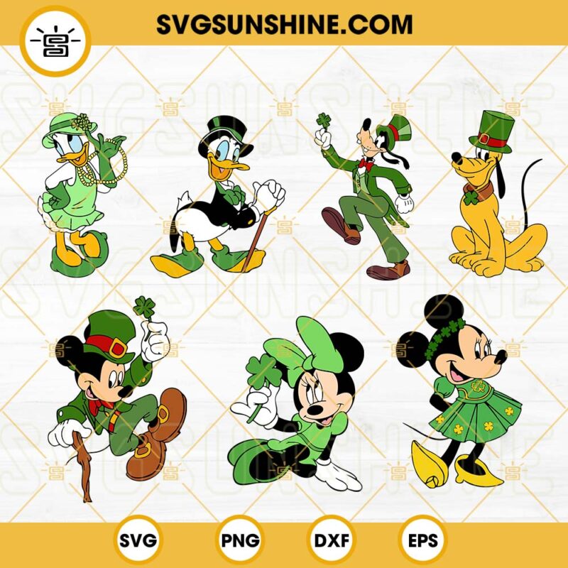 Disney St Patricks Day Svg Lucky Walk Mickey And Friends Svg Mickey