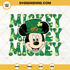 Mickey Leprechaun SVG, Retro Lucky SVG, Irish SVG, Mickey Mouse St Patricks Day SVG PNG DXF EPS