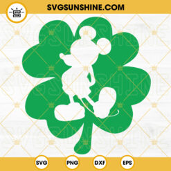 Happy St Patricks Day Mickey SVG, Lucky Rainbow SVG, Leprechaun SVG, St Patricks Day SVG PNG DXF EPS