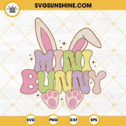 Mini Bunny SVG, Mini Easter SVG PNG DXF EPS Files For Cricut
