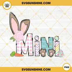 Mini Easter PNG, Mini Bunny PNG, Easter Mom PNG, Happy Easter PNG Digital Download