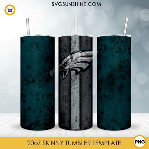 Eagles Football Tumbler Wrap PNG, Philadelphia Eagles Tumbler Design PNG