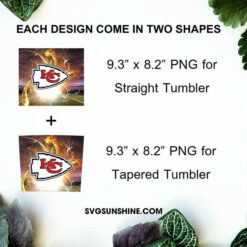 Kansas City Chiefs 20oz Skinny Tumbler PNG, Chiefs Football Team Tumbler Design PNG