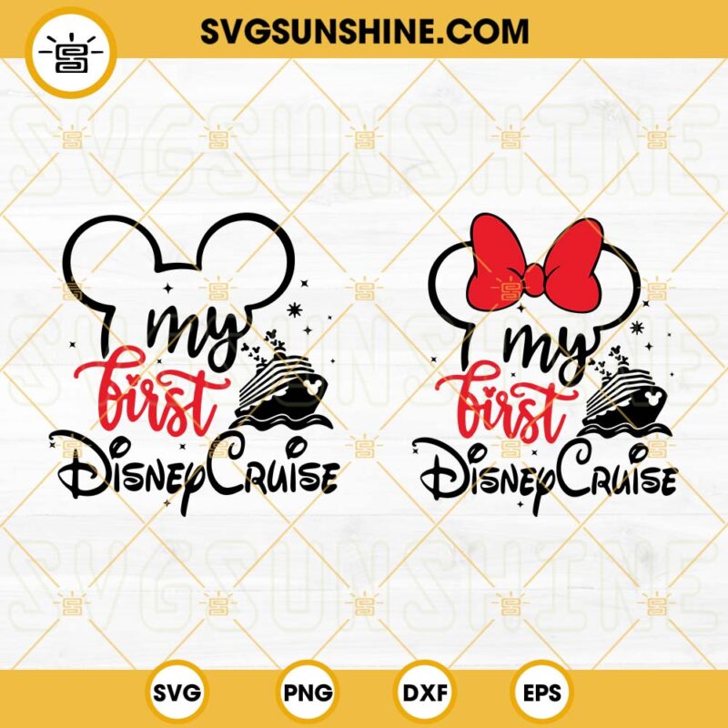 My First Disney Cruise SVG, First Trip SVG, Disney Family Vacation SVG