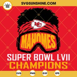 Patrick Mahomes SVG, Kansas City Chiefs Super Bowl LVII 2023 Champions SVG PNG DXF EPS