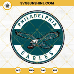 Philadelphia Eagles Vintage Logo SVG, Eagles Circle Logo SVG, Philly Football SVG PNG DXF EPS Cricut Files