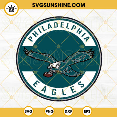 Philadelphia Eagles Vintage Logo SVG, Eagles Circle Logo SVG, Philly ...