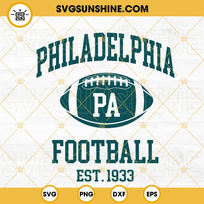 Philadelphia Football Est 1933 SVG, Philadelphia SVG, Football SVG ...