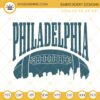 Philadelphia Football Skyline Embroidery Designs, Philadelphia Eagles Embroidery Files