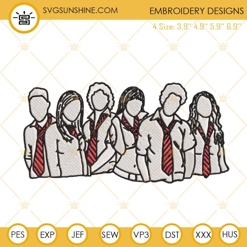 RBD Logo Embroidery Files, Rebelde Embroidery Designs Digital Download
