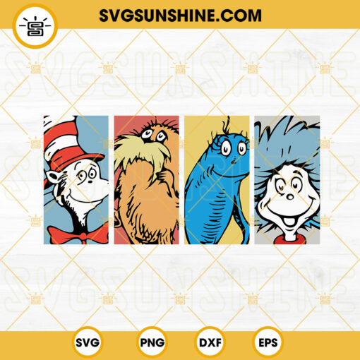 Read Across America Day SVG, Dr Seuss Day SVG PNG DXF EPS Cricut
