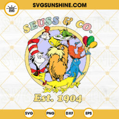 Seuss And Co Est 1904 SVG, Read Across America Day SVG, Retro Dr Seuss SVG PNG DXF EPS