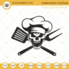 Skull Chef Embroidery Files, Cooking Embroidery Designs
