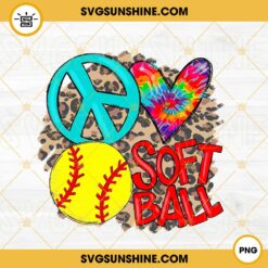 Softball Leopard PNG, Softball Lover PNG, Sports PNG Instant Download