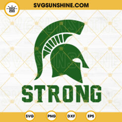 Spartans Heart SVG, Msu Strong SVG, Spartan Strong SVG PNG DXF EPS Cricut Files