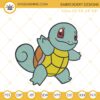 Squirtle Embroidery Design, Pokemon Embroidery Digital File