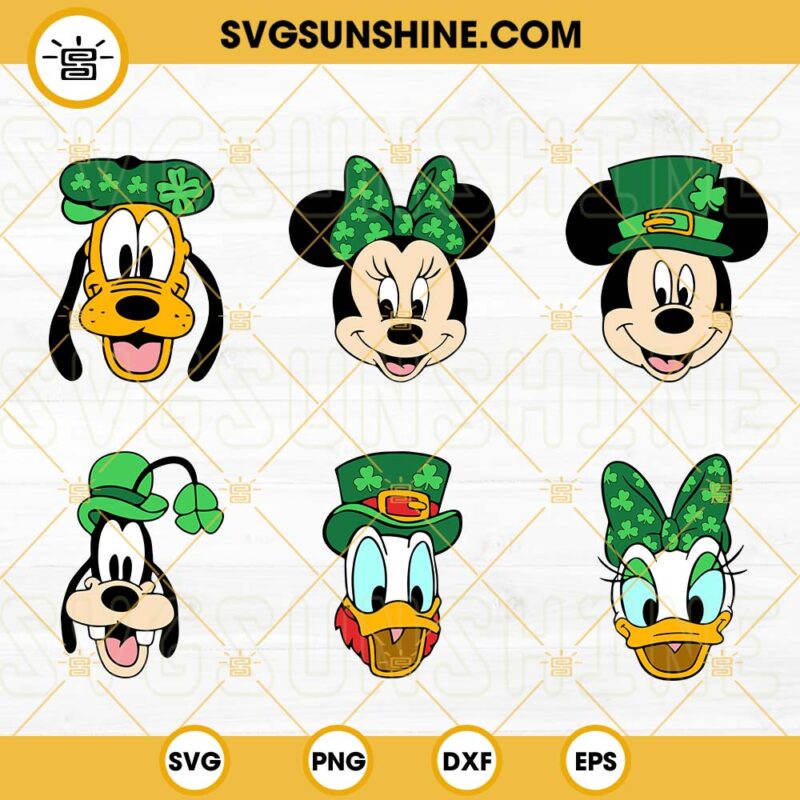 Disney St Patricks Day Svg Lucky Walk Mickey And Friends Svg Mickey