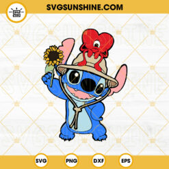 Stitch And Bad Bunny Heart SVG, Verano Sin Ti SVG PNG DXF EPS