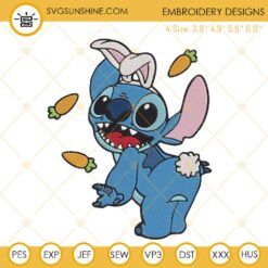 Easter Bunny Stitch Embroidery Design Files