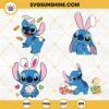 Stitch Easter SVG Bundle, Stitch Bunny SVG, Happy Easter SVG PNG DXF EPS Files