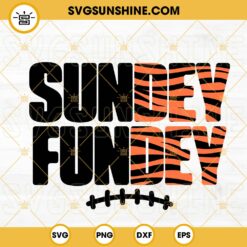 Sundey Fundey SVG, Cincinnati Football SVG, Joe Burrow SVG, Bengals SVG PNG DXF EPS Files