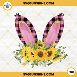 Sunflower Bunny PNG, Rabbit PNG, Easter PNG Digital Download