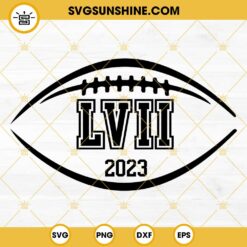 Superbowl LVII SVG, Super Bowl 2023 SVG, Super Bowl SVG Cut file
