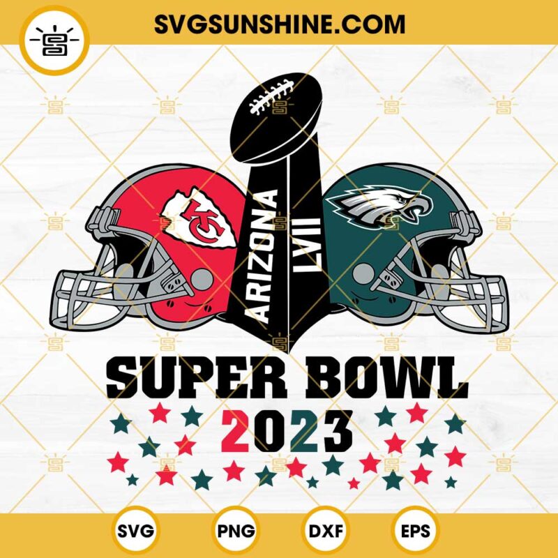 Super Bowl 2023 SVG, Kansas City Chiefs Vs Philadelphia Eagles SVG