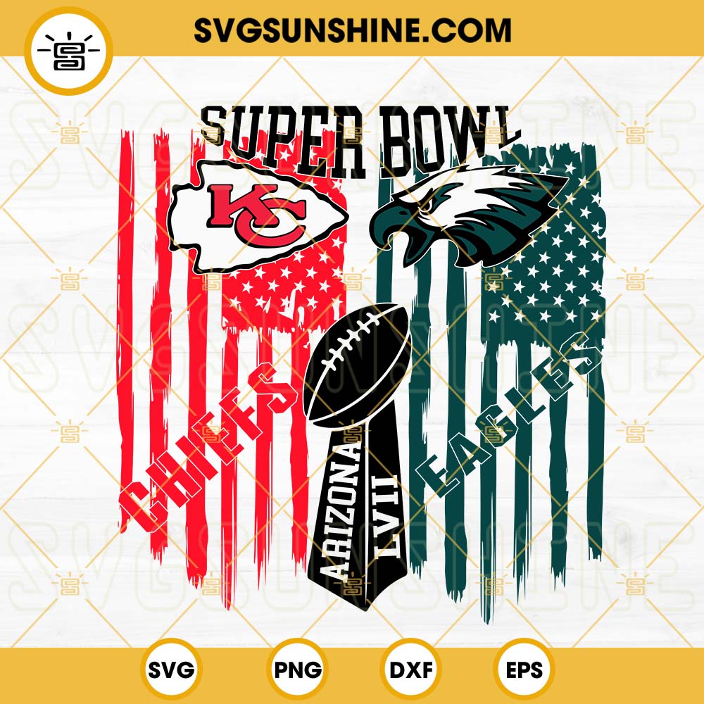 Football Final 2023 Svg, Super Bowl 2023 Svg, Eagles Svg