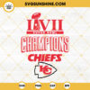 Super Bowl LVII Champions Kansas City Chiefs SVG PNG DXF EPS Cricut