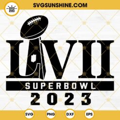 Super Bowl 2023 SVG PNG DXF EPS Cut Files