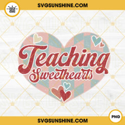 Teaching Sweethearts PNG, Heart PNG, Teacher Valentines Day PNG Digital Download