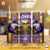 This Girl Loves Minnesota Vikings 20oz Skinny Tumbler Wrap, Vikings Football Glitter Tumbler Sublimation Design