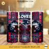 This Girl Loves New England Patriots 20oz Skinny Tumbler Wrap, Patriots Football Glitter Tumbler Sublimation Design