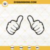 Thumbs SVG, Human Hand SVG, Funny SVG PNG DXF EPS Files For Cricut