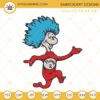 Thing Two Embroidery Designs, Dr Seuss Thing 2 Embroidery Files