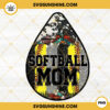 Western Softball Mom Teardrop Earring PNG, Softball Mom PNG, Softball Family PNG