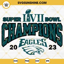 Eagles Super Bowl LVII Champions 2023 SVG, Philadelphia Eagles SVG PNG DXF EPS Cutting Files