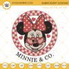 Minnie And Co Embroidery Designs, Disney Valentine Couple Embroidery Design Files