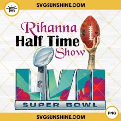 Rihanna Halftime Show PNG, Super Bowl LVII 2023 PNG Sublimation