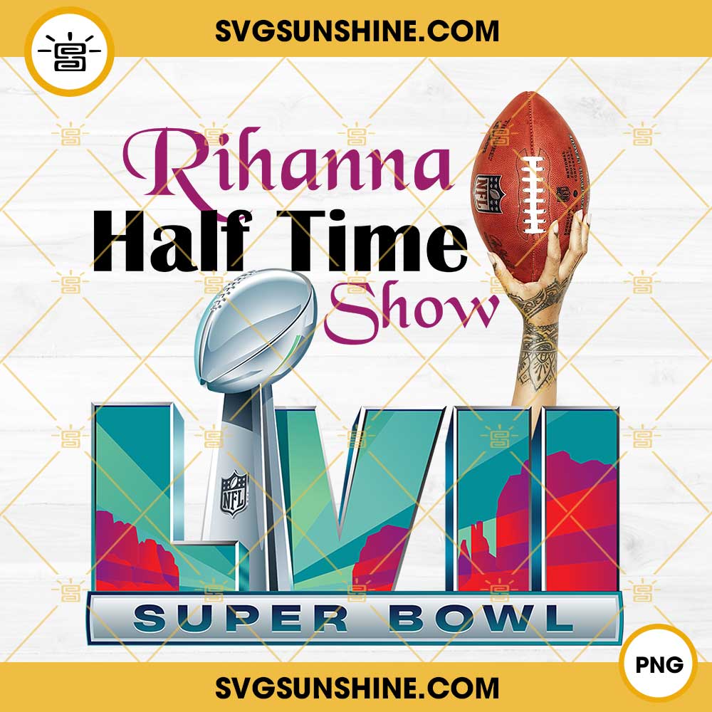 Rihanna Super Bowl 2023 Halftime Show Png Sublimation Designs