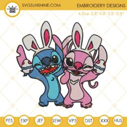 Angel Stitch Easter Bunny Machine Embroidery Designs