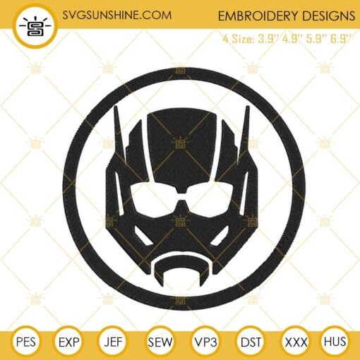 Ant Man Logo Embroidery Design, Marvel Movies Embroidery File