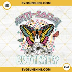 Sunflower Butterfly SVG PNG DXF EPS Instant Download Files For Cricut Silhouette, Svg Files, Vector Files