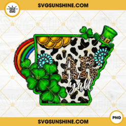 Arizona Y'all PNG, St Patricks Day PNG, Arizona Lucky Western Map PNG Digital Download
