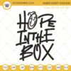 Hope In The Box Machine Embroidery Designs, BTS Jhope Embroidery Files