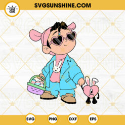 Baby Benito Easter SVG, Bad Bunny Easter Eggs SVG, Un Pascua Sin Ti SVG PNG DXF EPS Digital File