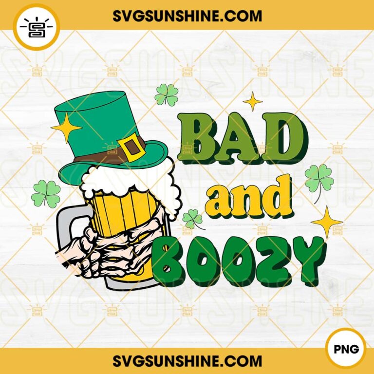 Bad And Boozy PNG, Drinking PNG, Skeleton Beer PNG, Funny St Patricks ...