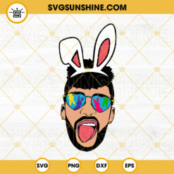 Bad Bunny Easter Sunglasses SVG, Baby Benito Easter SVG PNG DXF EPS